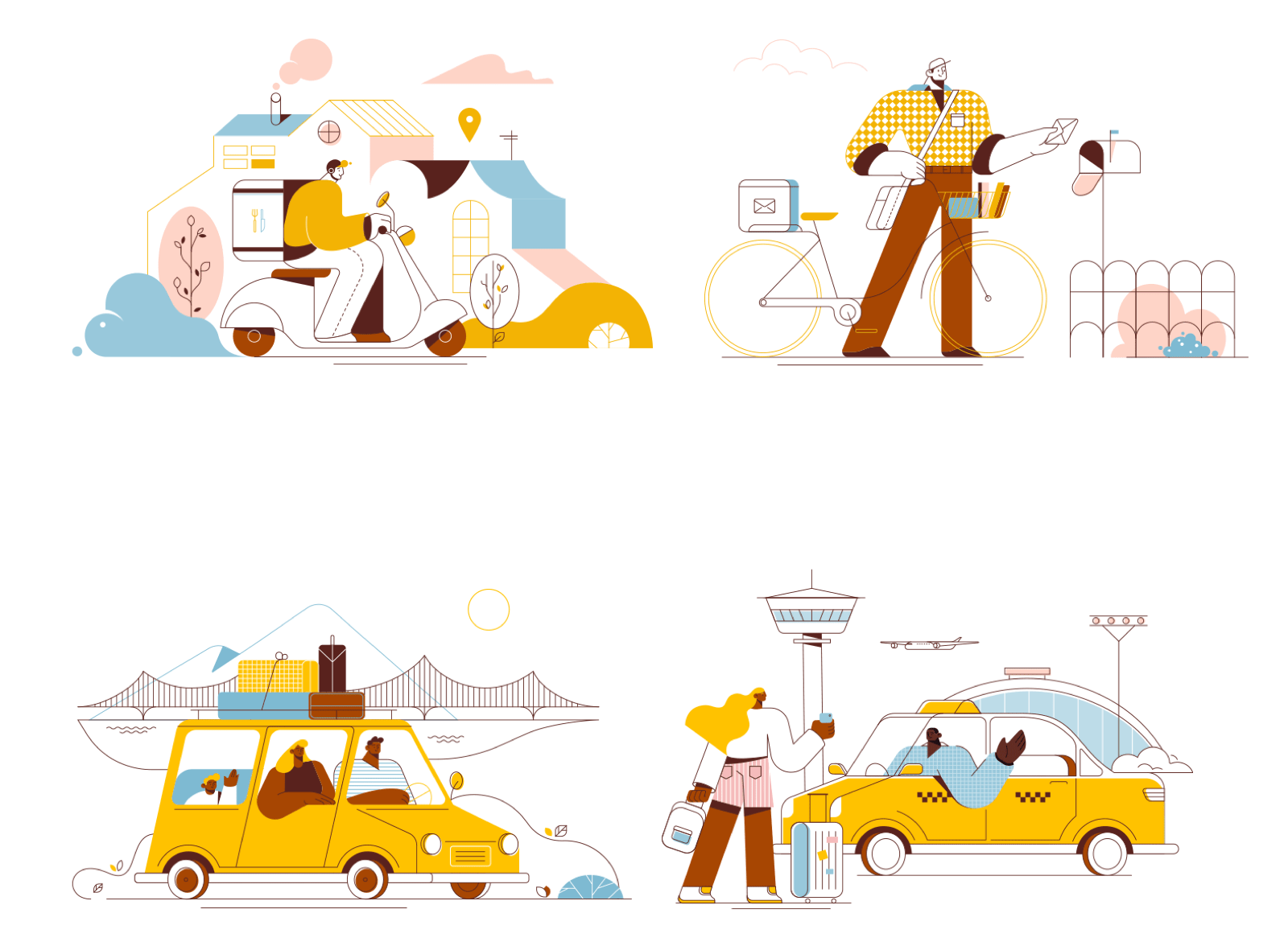 Transport Illustrations