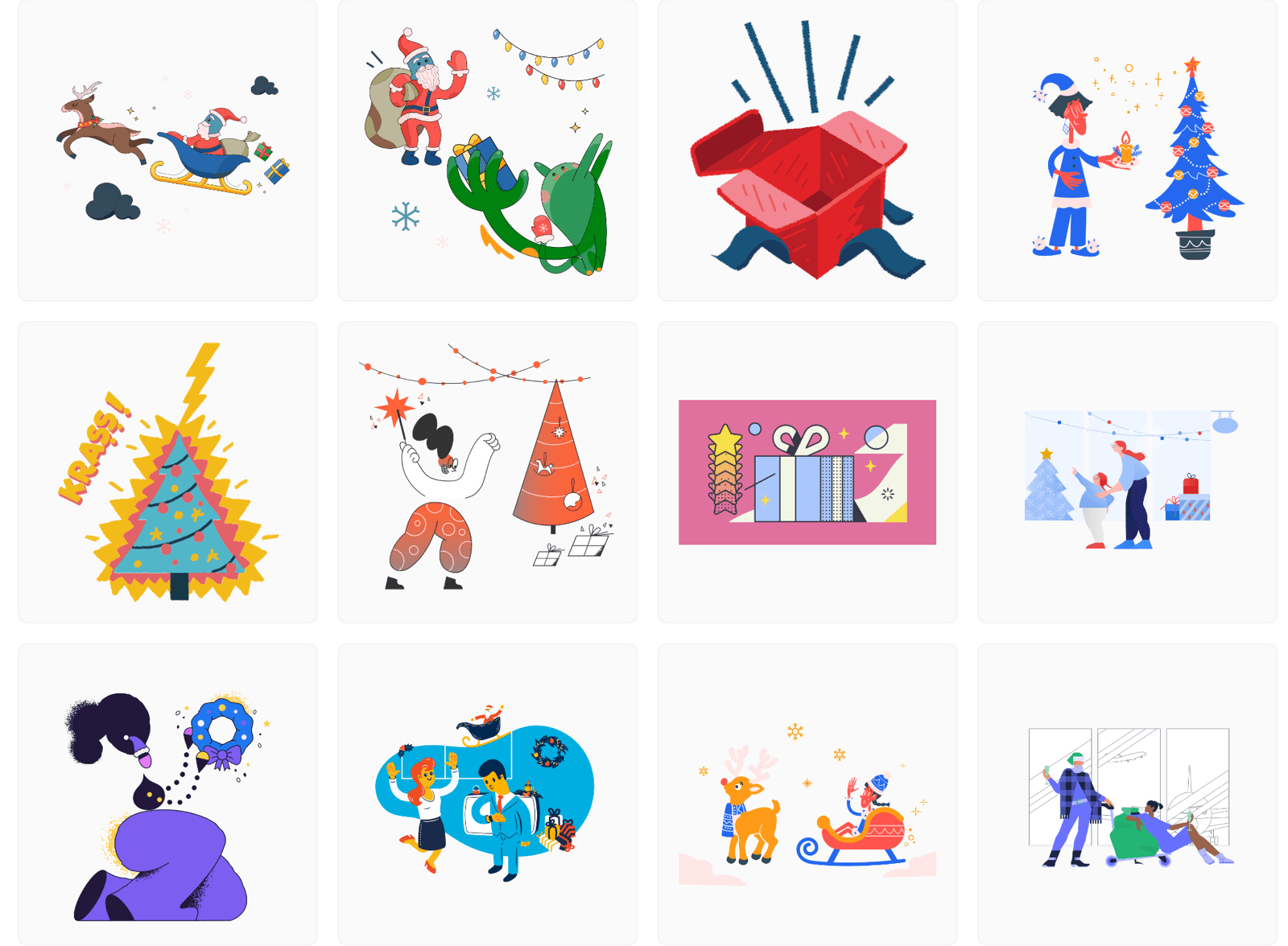 Free Merry Christmas illustrations