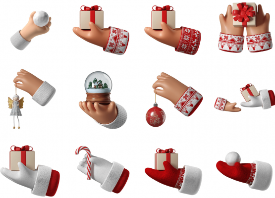 Free 3D Christmas decorations