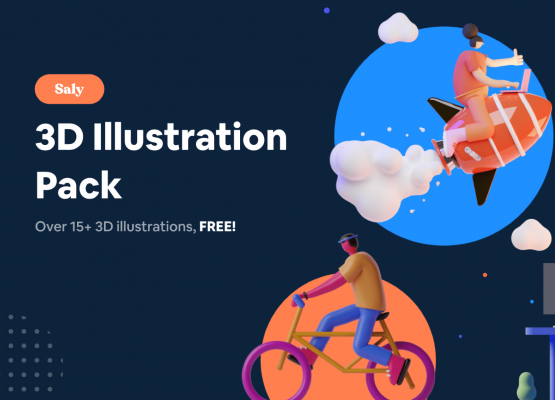 Saly - 3D Illustration Pack